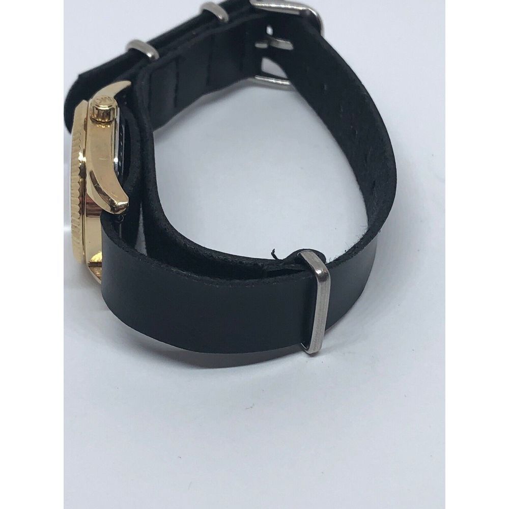 Michael Kors MK3284 Womens Black Leather Analog Dial Watch With Custom Band DV98 - Picture 8 of 8